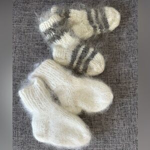 Cozy Handmade Knitted Baby Socks Set
